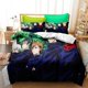 thumbnail image 1 of Carto-on Ani-me Duve-t Cov-er B-eddin -- g Jujutsu Kaisen- 3 Piece SetBed Duvet Cove-r with Pillowc-aces Super Soft Duvet- Cover with- Pillowcases, 1 of 5
