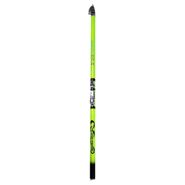 Caña de Pescar Telescópica, Caña de Pescar de Surf Ajustable para Accesorio de Pesca, Anillos de Guía de Cerámica Ligeros Resistentes Al Desgaste, Dur 360cm