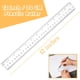 thumbnail image 3 of Regla EACOZY 30 cm de plástico transparente – Pack de 2, 3 of 9