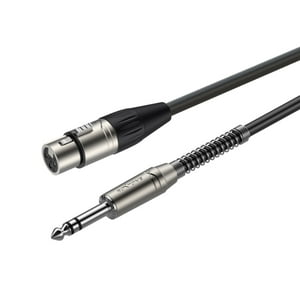 Roxtone - Cable De Audio Canon Xlr Hembra A Jack De 3 Metros