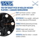 thumbnail image 2 of Puck de Hockey sobre Ruedas SONIC Naranja, 2 of 5