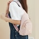 thumbnail image 2 of Riñonera Cruzada Para Mujer, Mochila Bandolera Pequeña Con Cinturón, Mochila Bandolera A Cuadros., 2 of 6