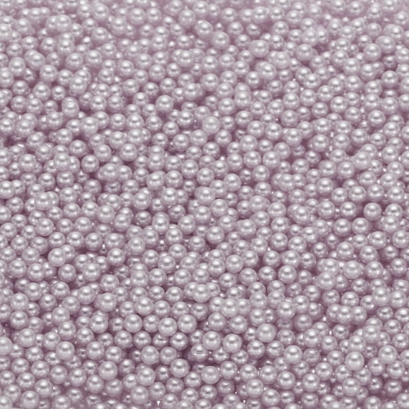 Perlas Uxcell ABS Redondas 4mm Sin Agujero Morado Claro