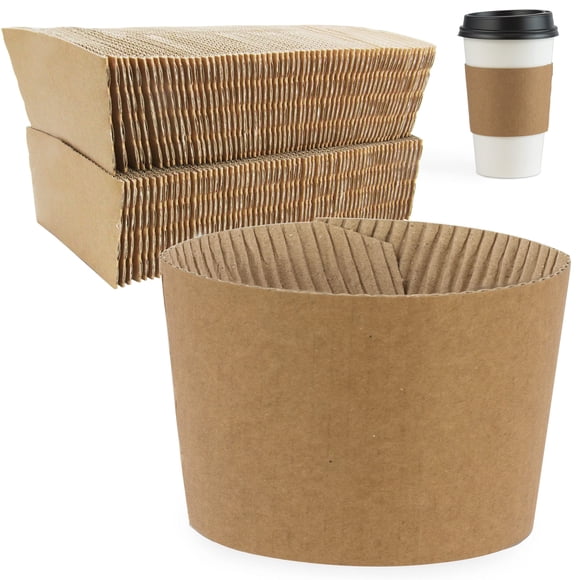 Fundas para Vasos de Café FMP Brands Kraft Paquete de 100 para 12-24oz