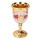 thumbnail image 3 of Copa De Vino De Metal, Patrón De Tallado Hecho A Mano Copa Cenas Cenas Decoración Decoración Flor Roja Cien Dorado, 3 of 5