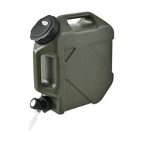 Ioensy - Contenedor De Agua De 10 L Con Grifo, Portador De Agua Para Pesca, Picnic, Mochileros, Verde Militar