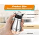 thumbnail image 2 of Salero y pimentero Arrozon Glass, 120 ml, acero inoxidable, 2 of 7