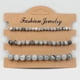 thumbnail image 1 of 3pcs/set Colorful Natural Stone Beads Bracelets - Stretchable Bangle Jewelry Gift for Women, 1 of 5