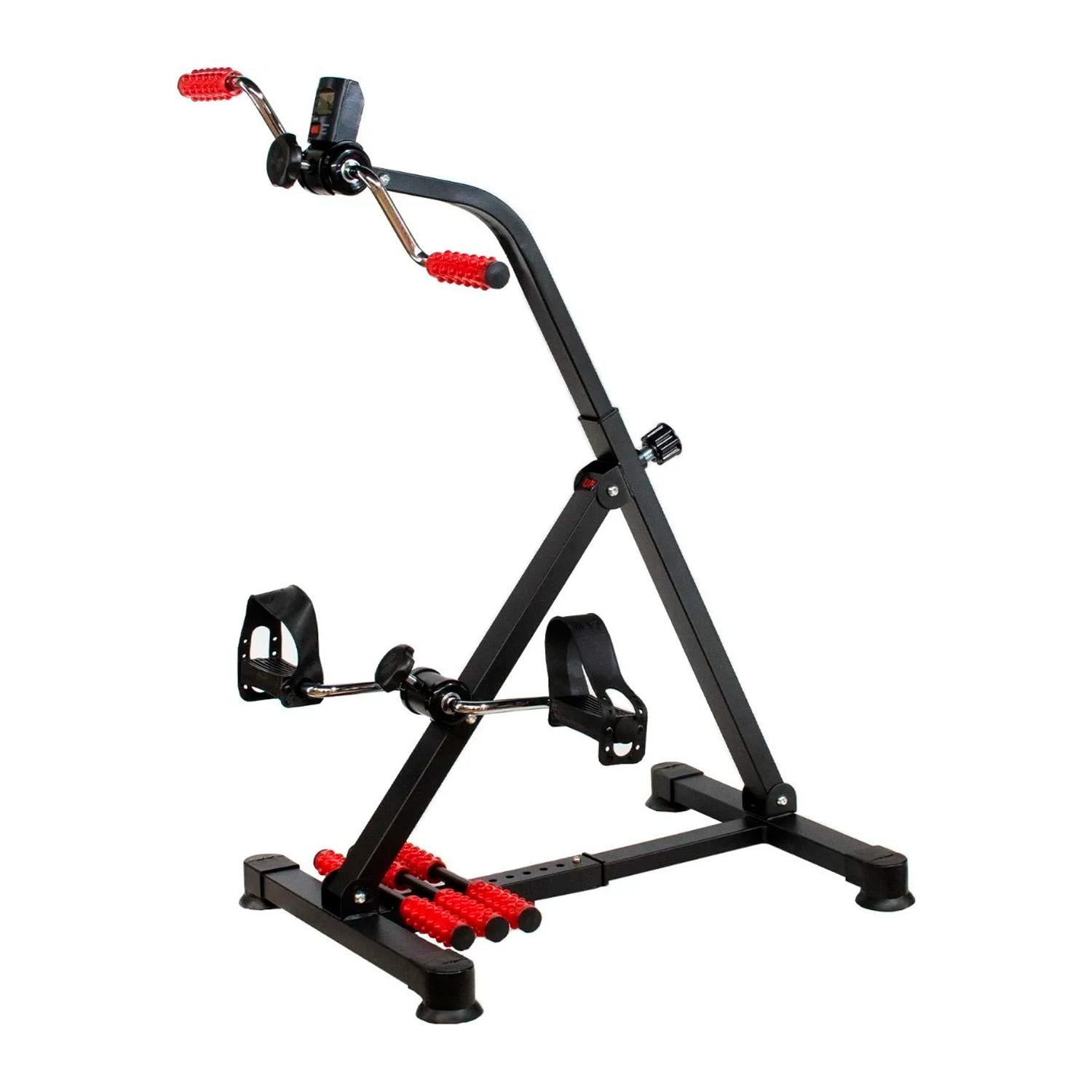 Global Latin Group - Pedalera Rehabilitación 2 En 1 Brazos Y Piernas Con Monitor Negro