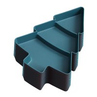 Magideal - Bandeja Para Servir Aperitivos Con Forma De Árbol De Navidad, Bandeja Para Aperitivos, Bandeja De Fruta Para Ensalada, Postre, Frutos Secos, Sala De E Verde