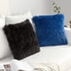 thumbnail image 4 of Funda de almohada Miulee Luxury de piel sintética de 45 x 45 cm, 2 unidades, color negro, 4 of 6