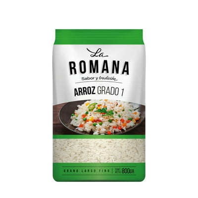 Arroz Grado 1 Grano Largo Bolsa 800 G La Romana