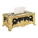 thumbnail image 1 of Magnífico Dispensador De Caja De Almacenamiento Con Soporte Para Cajas De Pa?uelos Para La Decoración De La Habitación Del Automóvil, Oro Negro, 1 of 5