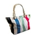 thumbnail image 2 of Bolso Playa Lona Algodón Lineas Con Cierre Y Bolsillo, 2 of 9