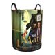 thumbnail image 2 of Matilda Cesta de lavandería de gran capacidad redonda con asa, bolsa para ropa sucia plegable, almacenamiento para dormitorio, baño y lavadero 44x35 cm, 2 of 6
