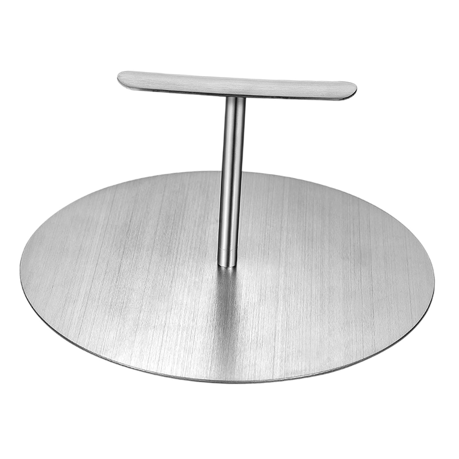 Magideal - Prensa De Hamburguesas De Acero Inoxidable, Máquina Para Hacer Hamburguesas, Prensa De Parrilla De Fondo Plano Redondo Antiadherente, Prensa De Hambur Diámetro 18cm