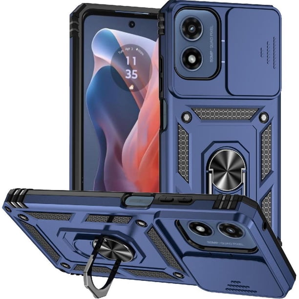 Estuche GANGXUN para Motorola Moto G Play 5G 2024, soporte giratorio 360°, estilo mecánico y magnético