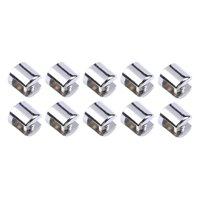 Magideal - 10 Soportes Para Estante, Abrazadera De Vidrio De Metal Para Vidrio De 6-8Mm De Espesor, Soporte Para Estante De Vidrio Montado En La Pared, Práctico