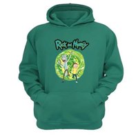 Genérico - Polerón Canguro Rick And Morty Verde Aguamarina Talla Xl Unisex