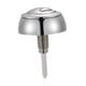 thumbnail image 1 of Botón de descarga de inodoro, botón de presión de repuesto, válvula de tanque, botón de tanque de inodoro redondo ajustable, botón de descarga doble p 57 x 58 mm, 1 of 5