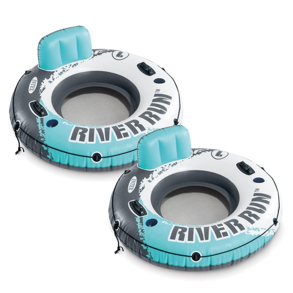 Lounge Flotante Inflable Intex River Run 1 Capacidad 100 kg Paquete de 2