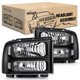 thumbnail image 1 of Conjunto de faros Nilight 2005-2007 F250-F550 con lente negro, 1 of 8