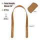 thumbnail image 2 of 2 piezas de correas de cuero para bolsos de 24 pulgadas (60 cm), cinturón de bolso, asa de bolso, marrón claro, 2 of 6