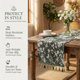 thumbnail image 2 of REGALWOVEN Corredor de Cocina Floral con Flecos para Decoración de Cocina y Mesa de Comedor Verde 13.8x70.9 pulgadas, 2 of 6