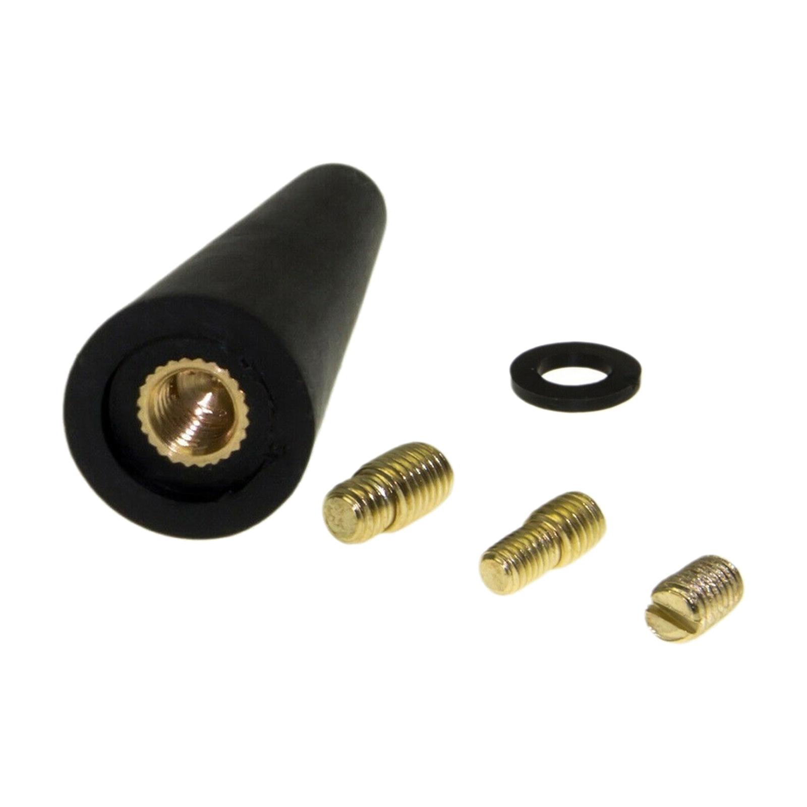 Magideal - Tejado Del Coche Rechoncha De 5 Cm Kfz Señal De Radio Antiruido Con M5 M6 Adaptador De Rosca Señal Mejorada Decorativa Radio De Coche