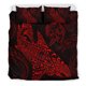 thumbnail image 1 of Juego De Funda Nórdica Shark Polynesian Polynesian Tattoo Red, 1 of 3