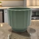 thumbnail image 3 of Macetero Maceta De Ceramica Verde Oliva Lineas Verticales L verde, 3 of 8