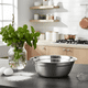 thumbnail image 2 of Bol circular metalico 18x6cm para cocina y mezcla Plateado, 2 of 3