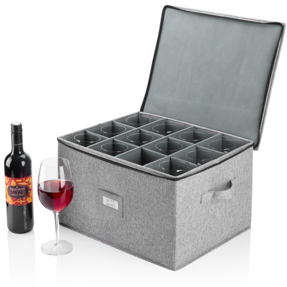 Almacenamiento en China para copa de vino STOZU Hard Shell 12 vasos