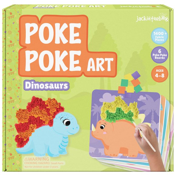 Kit de arte Poke Poke Jackinthebox Poke Art Dinosaurios