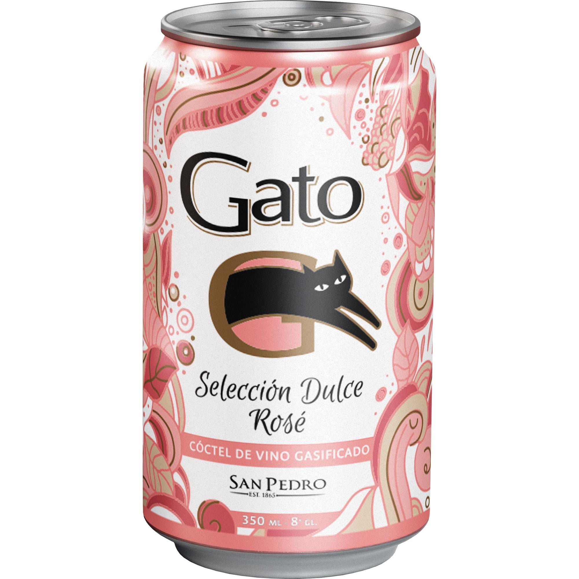 Vino Rosé Selección Dulce Gasificado 350 ml Gato
