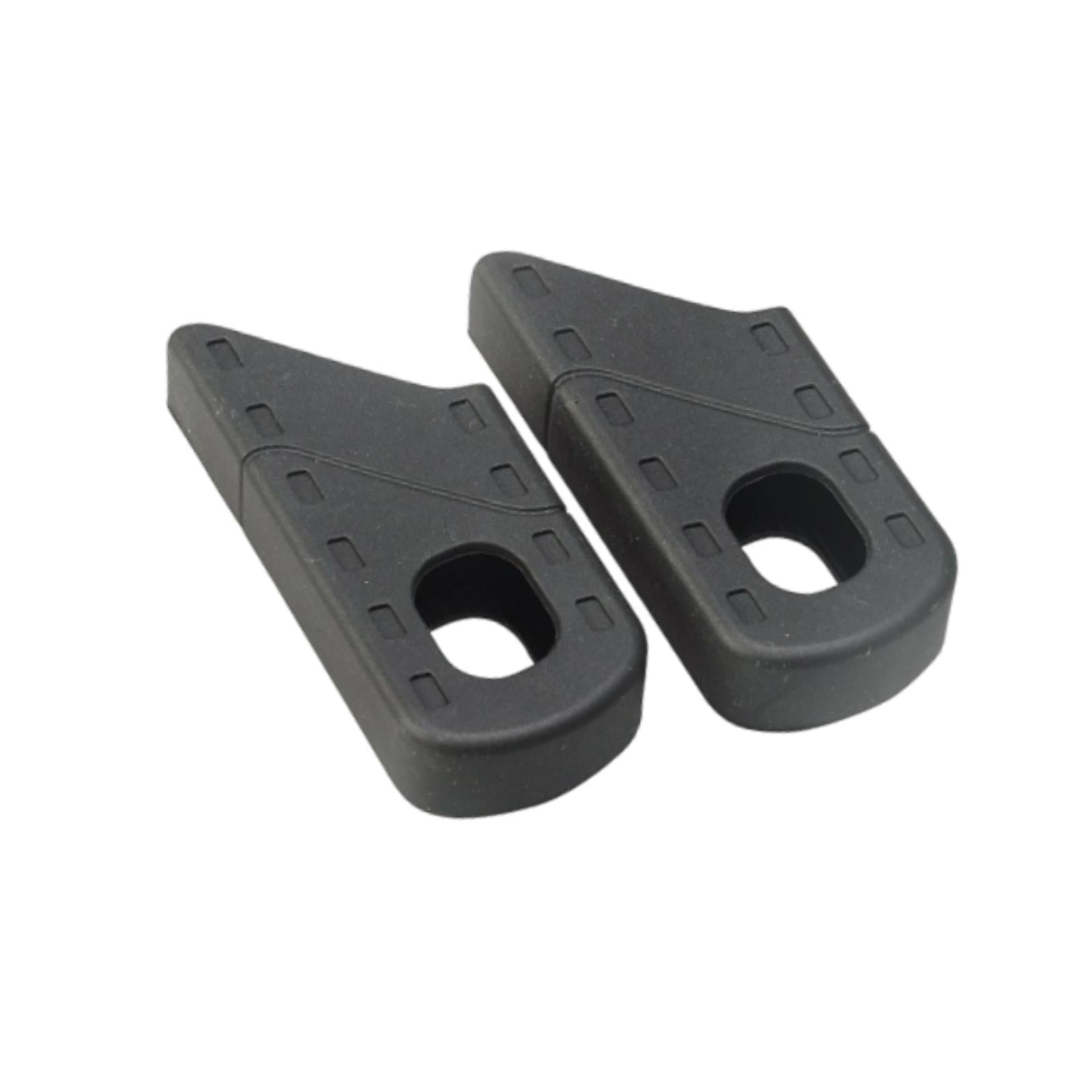 Magideal - 1 Par De Fundas Para Bielas De Bicicleta, Fundas Blandas, Fundas De Silicona Resistentes A Arañazos, Accesorios Para Bicicletas De Montaña Y De Carret Negro