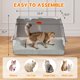 thumbnail image 2 of Caja de arena para gatos Fitrobust de acero inoxidable, extra grande, 2 of 9