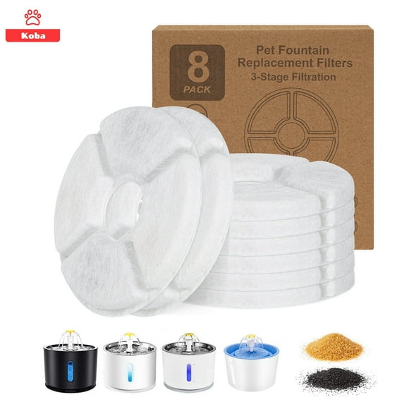 X8 Filtros Para Bebedero Mascota Repuesto Fuente Agua Michis