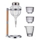 thumbnail image 5 of Conjunto de dispensadores de sake dispensadores claros escalofriante servidor refrigerado de sake fría con tazas de sake para una fiesta en la casa Argén, 5 of 5