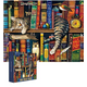 thumbnail image 1 of Rompecabezas 70x50cm gato y libros, multicolor, 1 of 3