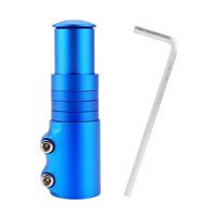 Ioensy - Extensor De Eje De Horquilla De Bicicleta Adaptador De Altura De Manillar De Bicicleta Para Bicicleta De Montaña Azul 12 Cm X 3,5 Cm