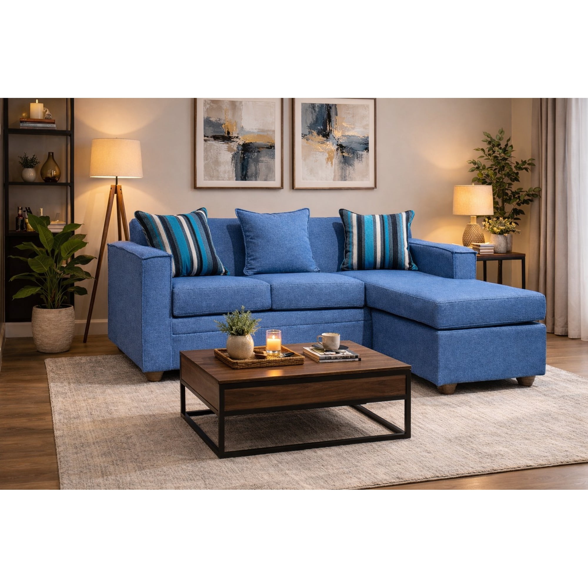 Almore - Seccional Croacia Reversible Azul