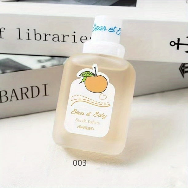 Eau De Toilette Spray For Women, Refreshing And Lasting Fruity Scent, Lovely Baby Bear Pattern Perfume For Dating, Party, Ideal Gift ( Peach, Orange, Ice Cream And Other 6 Flavors )
