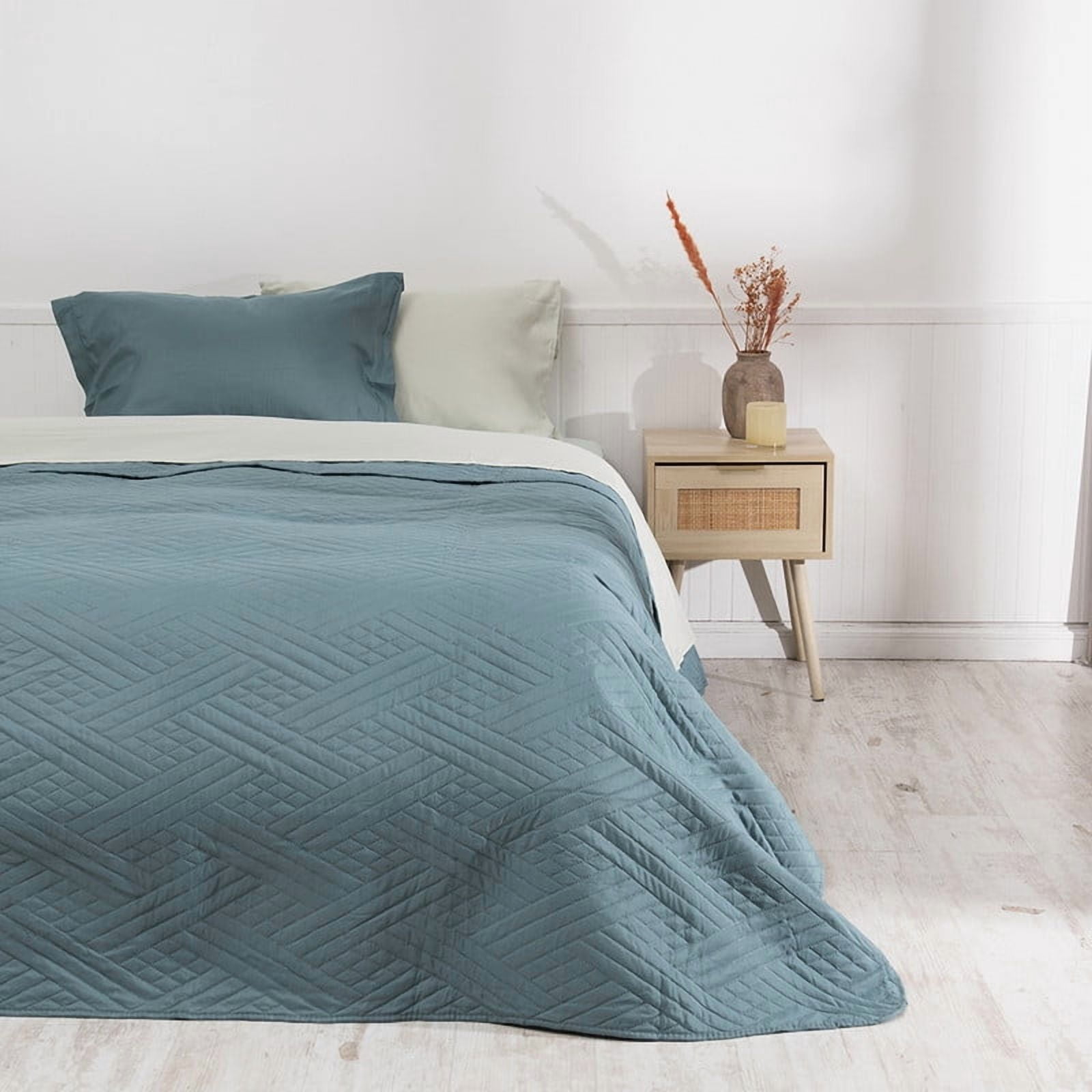 Mashini - Set Quilt Liso+ Sabana Liso 1.5 P Verde