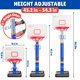 thumbnail image 2 of Canasta de baloncesto ajustable BRAGZO para niños de 1 a 3 años, 2 of 7