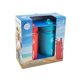 thumbnail image 2 of Botella de agua Thermoflask Kids con tapa de pajita, 470 ml, rojo/azul, paquete de 2, 2 of 7