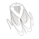thumbnail image 1 of Sujetador de cadena de cuerpo de múltiples capas Bikini Crossover Arnés collar con borla, 1 of 5