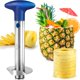 thumbnail image 1 of Descorazonador y rebanador de piña Zulay Kitchen de acero inoxidable, 1 of 9