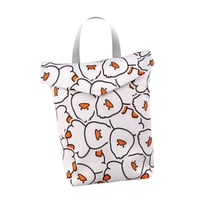 Magideal - Bolsa De Pañales Bolsa Húmeda Bolsa De Viaje Resistente Al Agua, Organizador De Pañales, Bolsa Bolsa De Pañales De Tela Para Bebé Para Piscina Yoga , Pato 20X25Cm