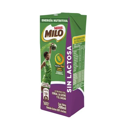 Bebida Láctea Sin Lactosa Chocolate 200 Ml Milo